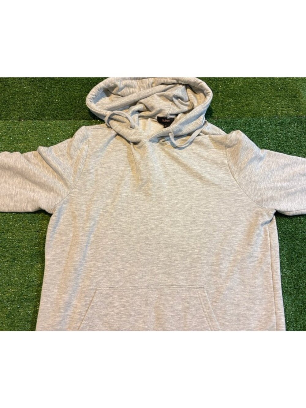 Quince hoodie mens small gray supersoft fleece pullover lighweight stretch - Picture 4 of 11